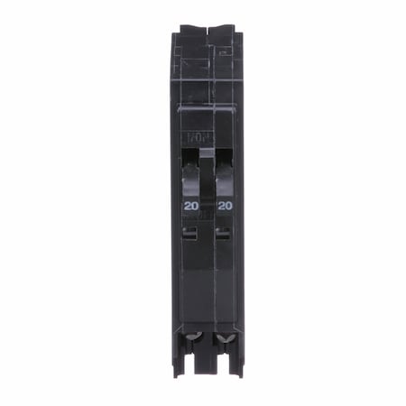 Square D Miniature Circuit Breaker, QO Series, 20A, 2x1 Pole, 120/240V AC, 10kA at 120/240V AC QOT2020CP